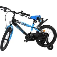 Volare Vélo enfant Sportivo - Garçons - 16 pouces - Bleu Noir - Deux freins à main