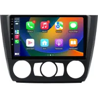 AWESAFE Autoradio Android 9 pouces 64 Go pour BMW Série 1 E81 E82 E87 E88 (2004-2013) avec CarPlay & Android Auto Navigation & Bluetooth – Climatisation manuelle