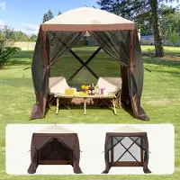 StarTech.com Tente de jardin pliante - Tente de fête Popup pour 4 personnes - 1,83x1,83x2,1m - Tente de camping résistante aux intempéries - Idéale pour les fêtes de jardin et les événements
