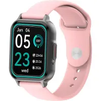 Forever Smartwatch SW-115 Lite quadratisch SPACE GRAY/PINK