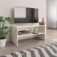 Prolenta Maison Exclusive - Meuble TV blanc 80x40x40cm Matériau dérivé du bois