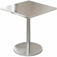 360Home Meubles de restauration Bar Café Acier inoxydable Table de restauration Petite table ronde Table de salle à manger Table de bistrot 50x50x75cmBXG-HF50