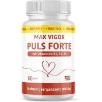 Glory Products OÜ Max Vigor Puls Forte Capsules | Pour une vie saine et active | Pour femmes et hommes | 60 capsules