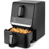 Emerio Friteuse à air chaud Dual Zone 2500 W – 3,5 L + 6,5 L – Numérique – Finition Sync – Cool Touch – Minuterie – AF-133542