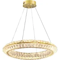 Toolight Plafonnier Suspendu App1768-Cp Gold 60Cm