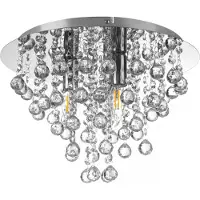 Nowa plafonnier métal chromé, 3x E14