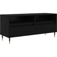 Syfax Meuble TV avec tiroir Chêne noir 100 x 34,5 x 44,5 cm