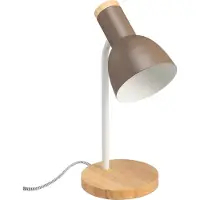 Luxus Europe - Lampe de bureau Romy, couleur taupe - Lampe de lecture - Lampe de bureau