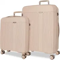 Joumma Bags Movom New Trendy Beige Ensemble de valises de voyage, 68cm/55cm, 5388927