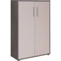 Dmora Angie - Armoire polyvalente 2 portes, 79x118h cm blanc, 2 étagères