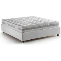 Talamo Italia Arto - Lit Double, Blanc, Matelas Inclus Italy