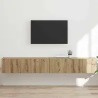 Syfax Meuble TV 2 pièces Artisanat Chêne 98 x 31 x 29,5 cm