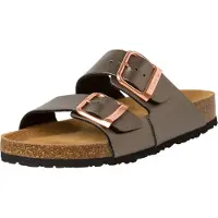 Tamaris Mule femme deux sangles boucle semelle cuir 1-27503-42, Taille:40 EU, Couleur:Gris