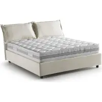 Talamo Italia Arden - Lit double, Beige, Matelas inclus Italy