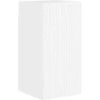 Syfax Meuble TV mural Montage mural Blanc Brillant 30 x 31 x 60 cm