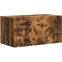 Syfax Meuble TV mural Chêne fumé 60 x 31 x 29,5 cm Bois d'ingénierie