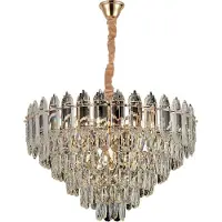 Toolight Lampe Suspendue G057-CP 50cm 50cm Gold