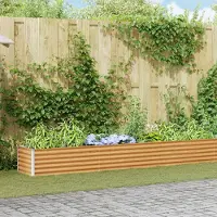 Syfax Jardinière surélevée 1164 x 50 x 36 cm Acier galvanisé