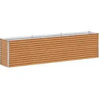 Syfax Jardinière surélevée 290 x 50 x 68 cm Acier galvanisé