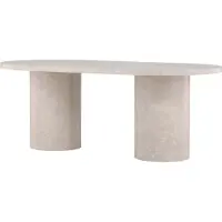 Furnlux Classic FURNLUX Dining Table Narvik Marble Grey 100cm / Couleur principale : Gris / Dimensions : 100 x 200 x 75 cm