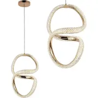 Toolight Lampe Suspendue G069-CP Gold