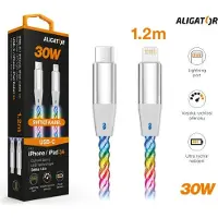 Aligator Câble de données LIGHT 3A, 30W USB-C/Lightning 0,5m