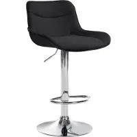 CLP Chaise de bar Vonore - tissu, structure chromée - Crème