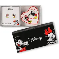 Peershardy Mickey & Minnie - Coffret cadeau - Boucles d'oreilles + Plateau à petits objets