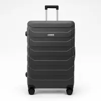 Omna | Valise sur roulettes ARIZONA - 67x44x27 cm - 63L - Gris - ABS robuste - Design moderne - Serrure TSA