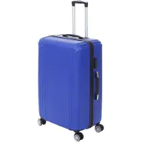Mendler Valise HWC-D54, Valise de voyage à coque dure Trolley, 60x42x26cm 64l ~ bleu, Premium D54a