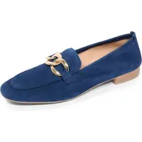 Unisa 4904AR mocassino donna BUYO femme mocassino en daim bleu