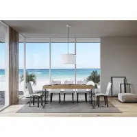 Itamoby - Table extensible 160/244x80 cm Ghibli chêne nature pieds anthracite