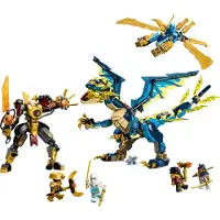 LEGO NINJAGO 71796 Duel impérial de méchas contre le dragon élémentaire