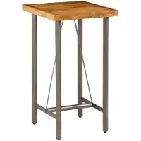 Prolenta Maison Exclusive - Table de bar en teck massif recyclé 60 x 60 x 107 cm