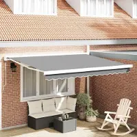 Prolenta Maison Exclusive - Cadre d'auvent Blanc 350 x 250 cm Aluminium
