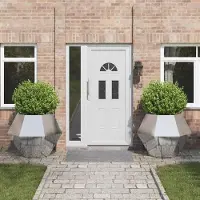 Prolenta Maison Exclusive - Jardinières, lot de 2, argenté, 100 x 100 x 80 cm, acier galvanisé