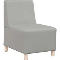 Syfax Canapé modulaire sans accoudoirs Gris nuage 55 cm Tissu