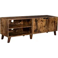 Vasagle Armoire TV, Table TV avec 2 portes, Étagère TV pour téléviseur jusqu'à 60 pouces, Armoire TV avec étagères réglables, pour le salon