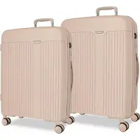 Joumma Bags Movom New Trendy Beige Ensemble de valises de voyage, 78cm/68cm, 5389627