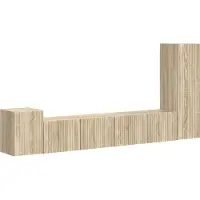 Syfax Ensemble meuble TV 3 pcs Chêne Sonoma Bois d'ingénierie