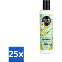 Organic - Shampooing fortifiant aux algues et à la citronnelle - fortifiant et restructurant - 280 ml - paquet avantageux - 25 pièces