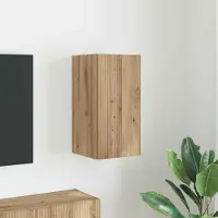 Prolenta Meuble TV mural exclusif - Dimensions : 30 x 31 x 60 cm - Fabrication artisanale en chêne