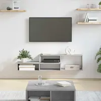 Prolenta Maison Exclusive - Meuble TV mural 120 x 25 x 28,5 cm Matériau dérivé du bois
