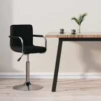 Prolenta Maison Exclusive - Tabouret de bar noir en tissu