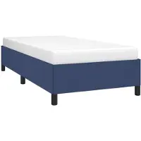 Syfax Cadre de lit sans matelas bleu 80x200 cm tissu