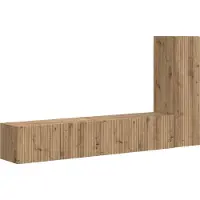 Syfax Ensemble meuble TV 3 pcs Chêne artisanal Bois d'ingénierie