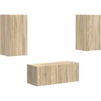 Syfax Ensemble meuble TV 2 pcs Chêne Sonoma Bois d'ingénierie