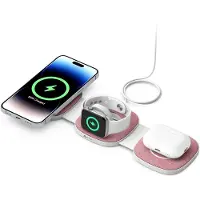 MISURA MH06 Chargeur magnétique sans fil pliable - ROSE