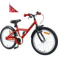 vidaXL Vélo enfant 18 pouces pour enfants de 5 à 7 ans Rouge
