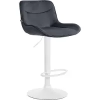 CLP Chaise de bar Vonore - velours, structure chromée - Vert